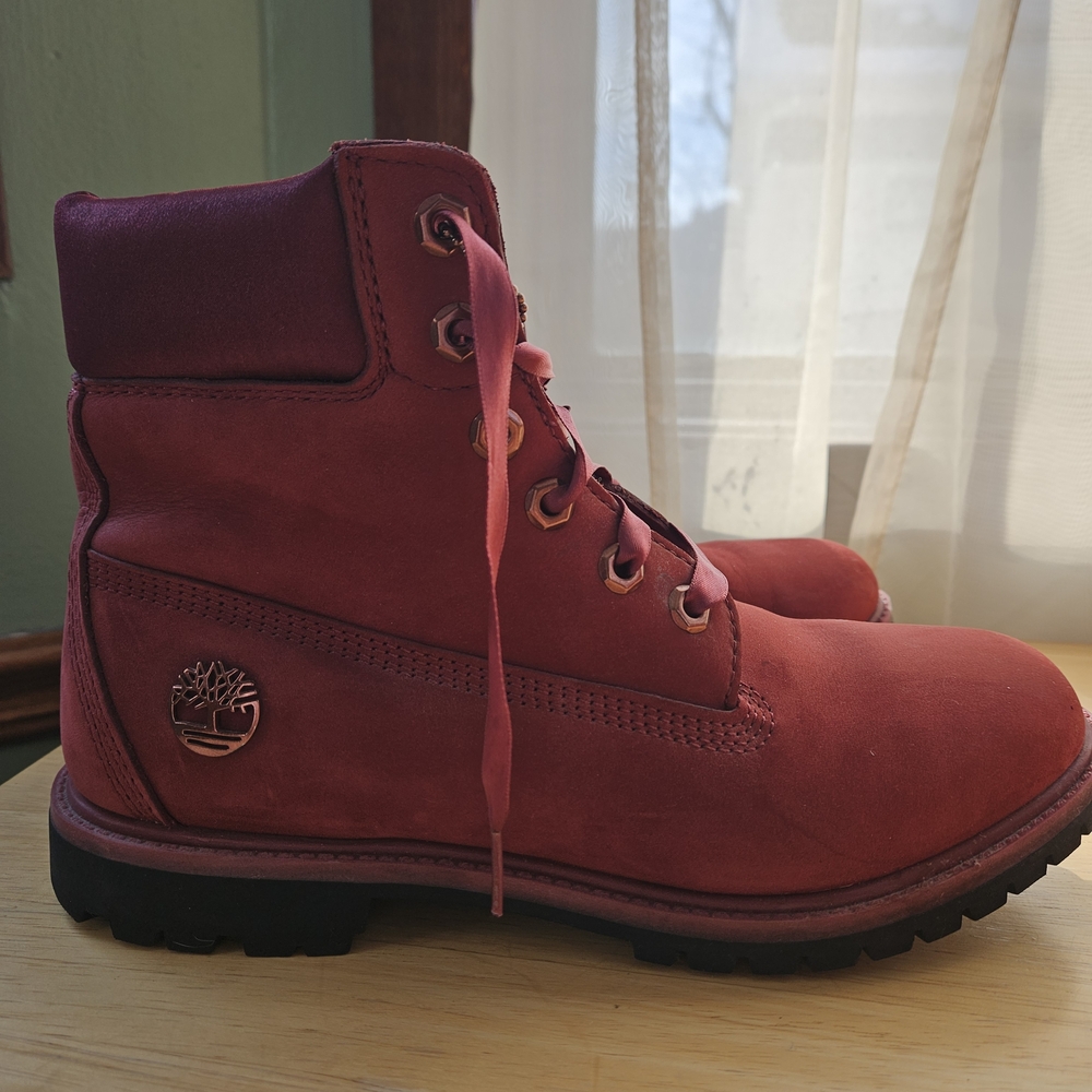 Red Timberland Boots